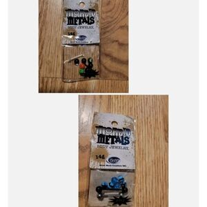 MORBID METALS Body Jewelry 14G Tongue Piercing Lot of 2 Brand New